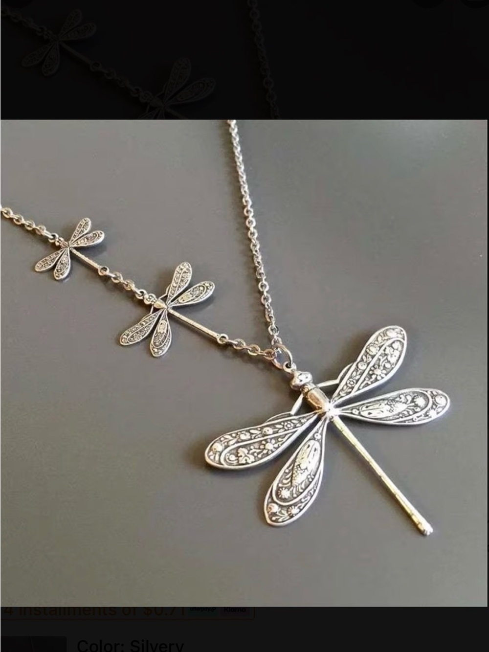 ⭐️ Dragonfly Pendant Necklace - Women Jewelry